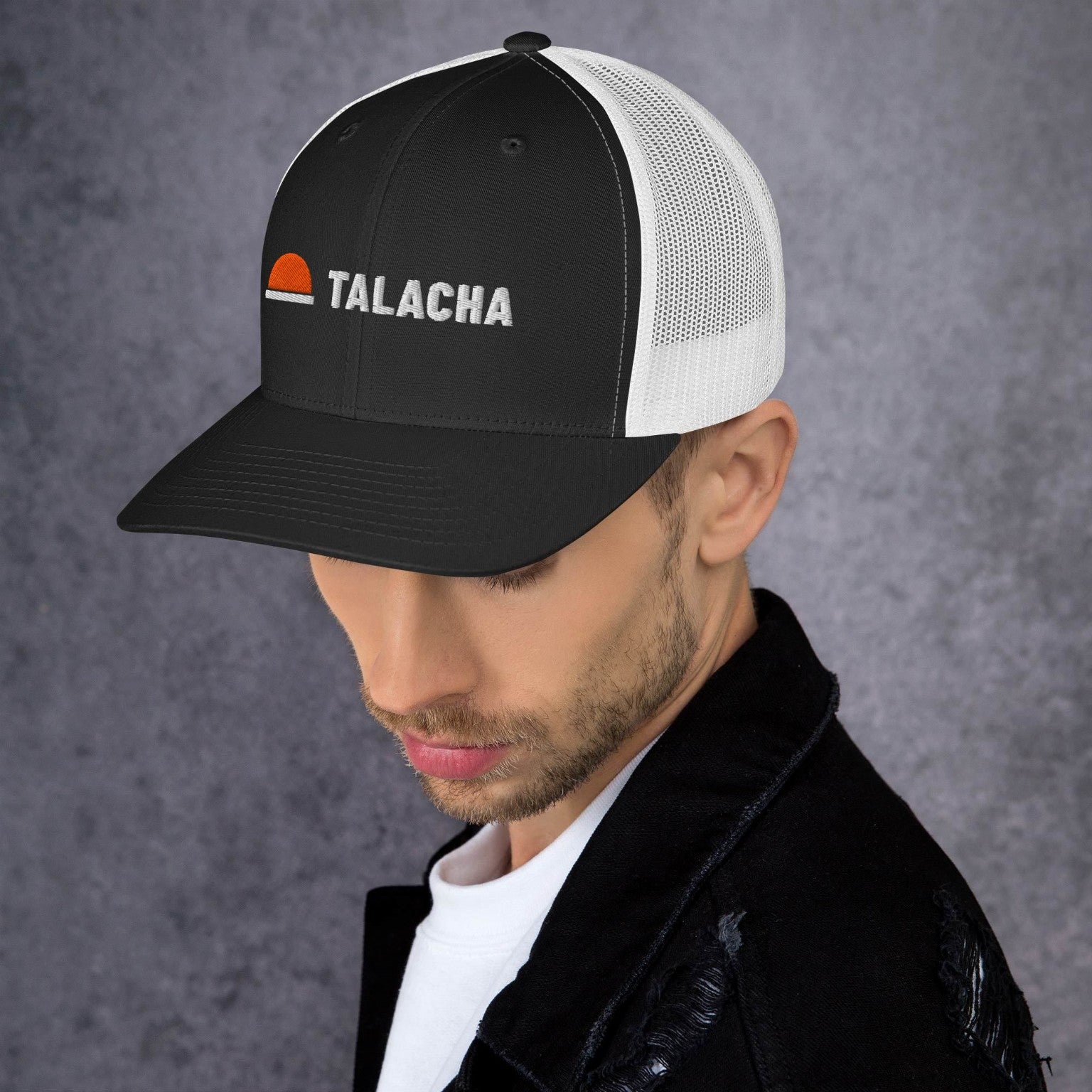TALACHA black and white trucker hat